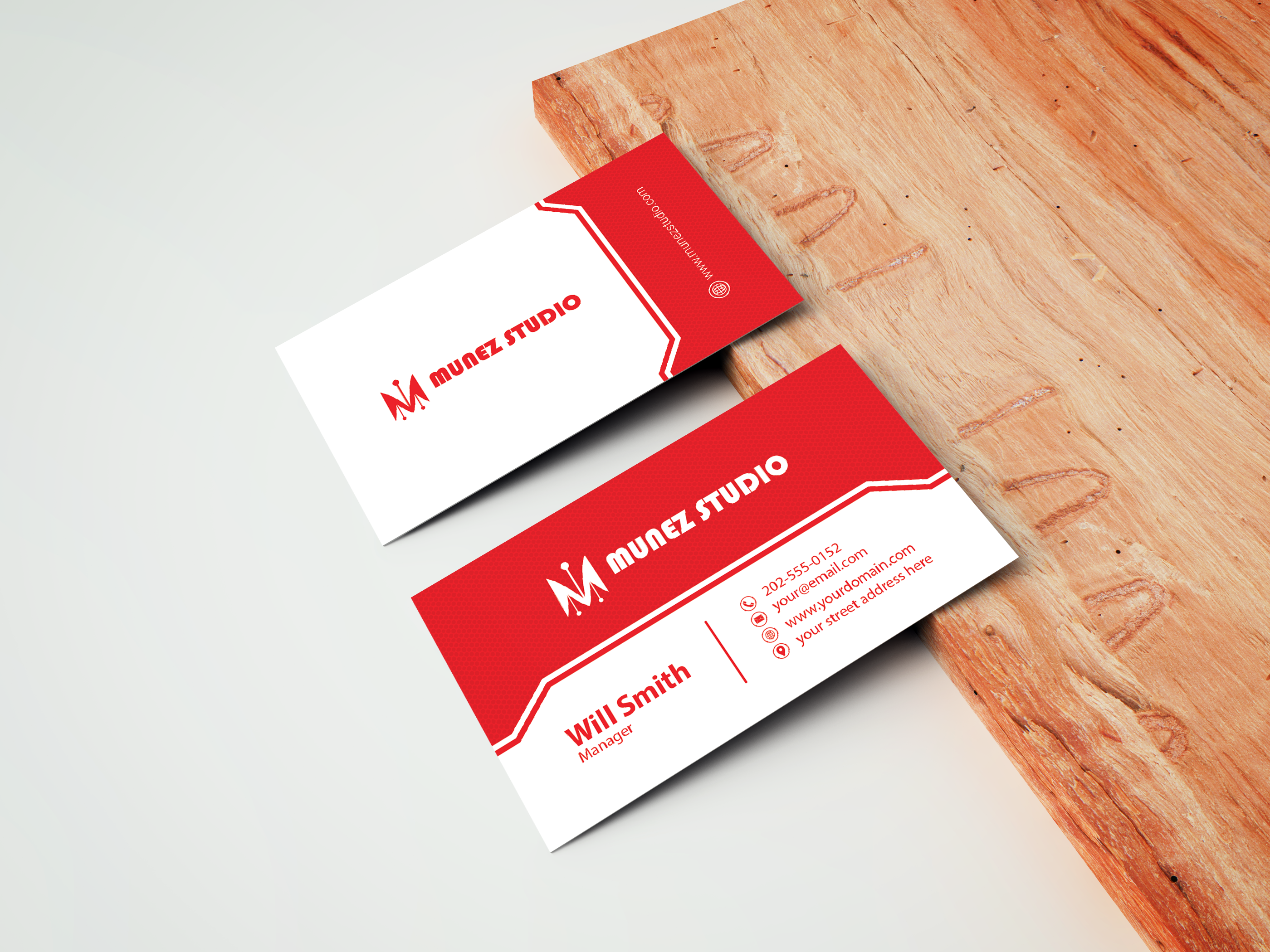 BUSINESS CARD BUNDLE WITH A PATTERN - Munez Studio