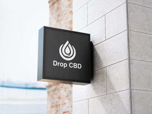 Drop CBD logo template